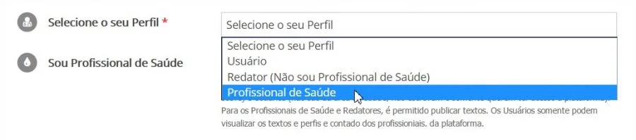 Divulgação do trabalho para Profissionais de Saúde