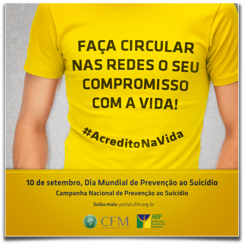 10 de setembro: Dia Mundial de Prevenção ao Suicídio