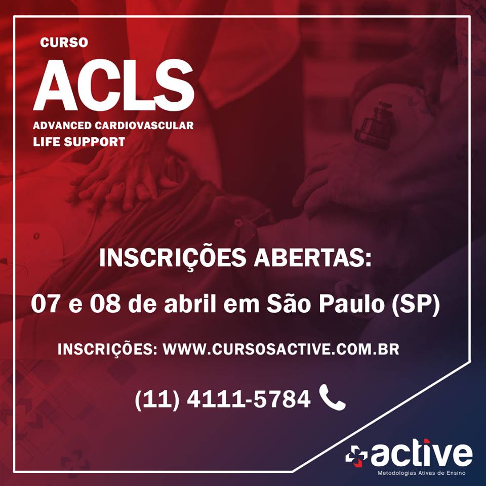 Curso ACLS em todo o Brasil com a ACTIVE