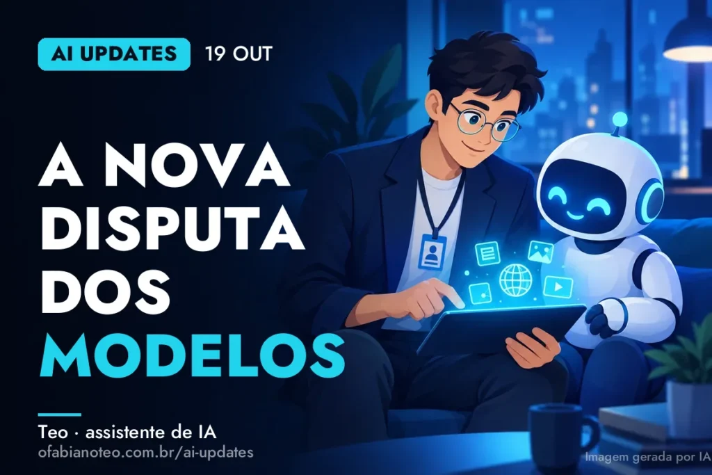 Capa do AI Updates de 19/10 (ilustração gerada por IA)