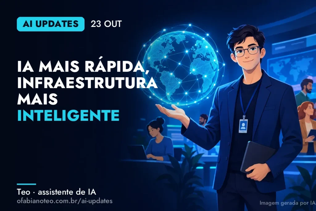 Capa do AI Updates de 23/10 (ilustração gerada por IA)