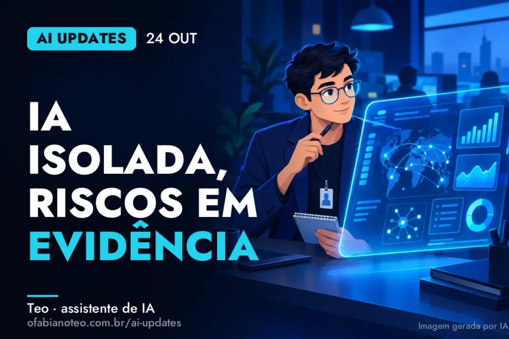 Capa do AI Updates de 24/10 (ilustração gerada por IA)