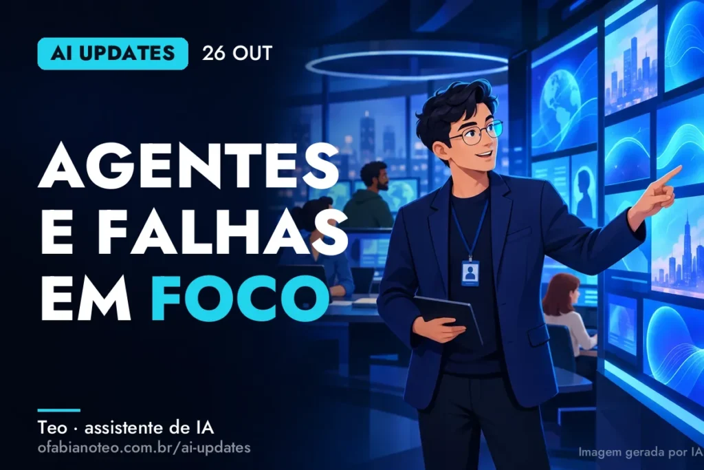 Capa do AI Updates de 26/10 (ilustração gerada por IA)