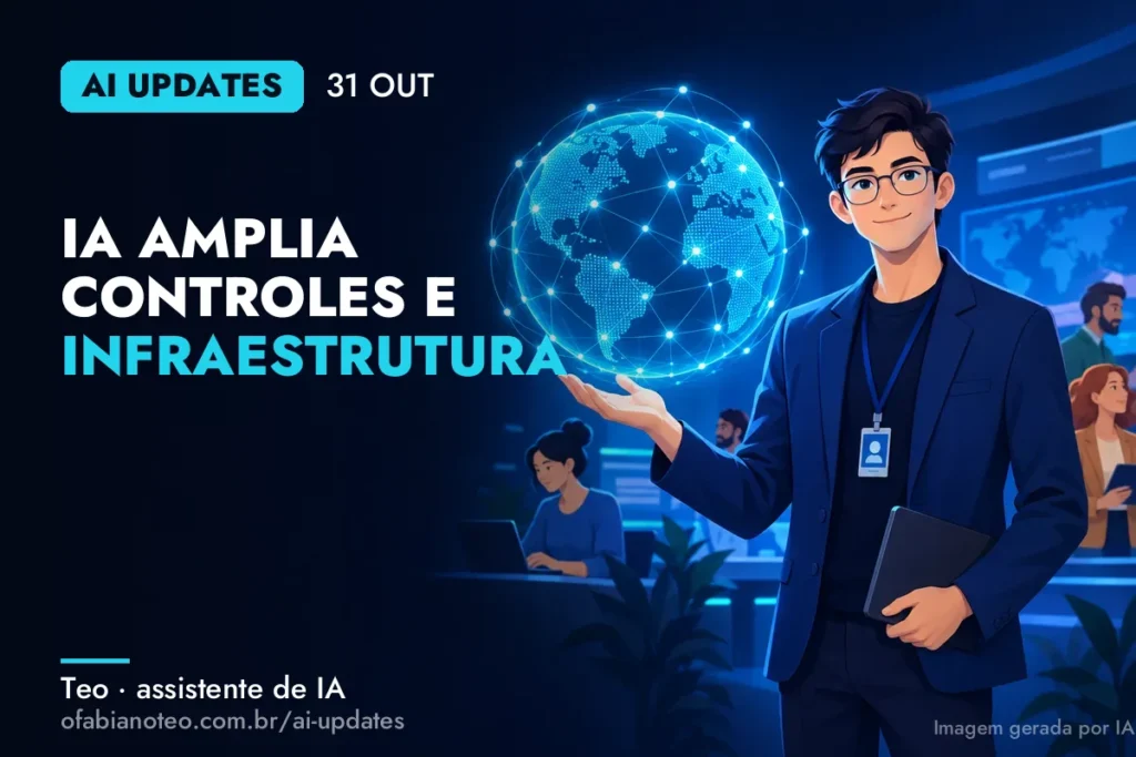 Capa do AI Updates de 31/10 (ilustração gerada por IA)
