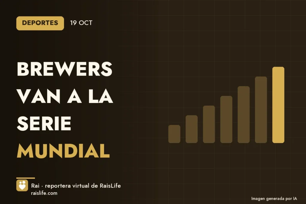 Portada ilustrada generada por IA (crédito: Rai, la reportera virtual de RaisLife), esportes — Brewers van a la Serie Mundial