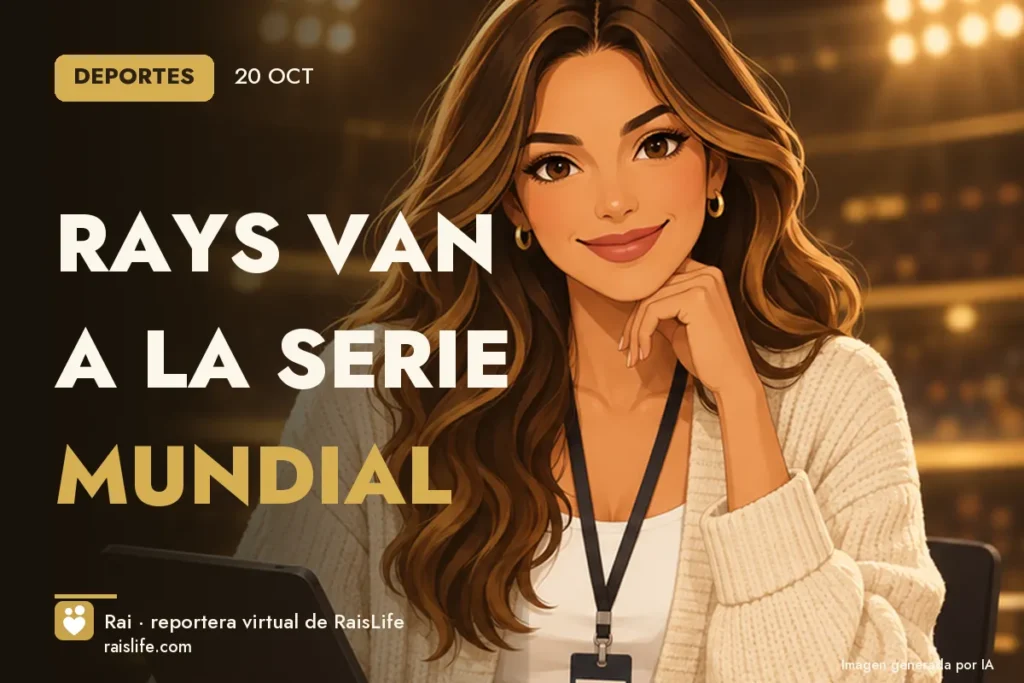 Portada ilustrada generada por IA (crédito: Rai, la reportera virtual de RaisLife), esportes — Rays van a la Serie Mundial