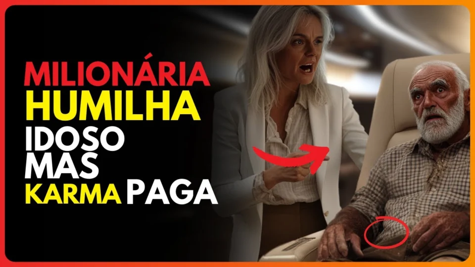Vídeo: Milionária Humilhou Idoso no Avião… Mas 6 meses Depois, Foi Exposta e Humilhada Publicamente!