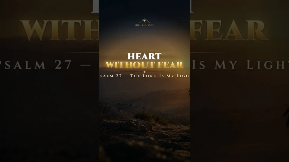 Vídeo: Psalm 27 Courage: My Heart Will Not Fear #Shorts