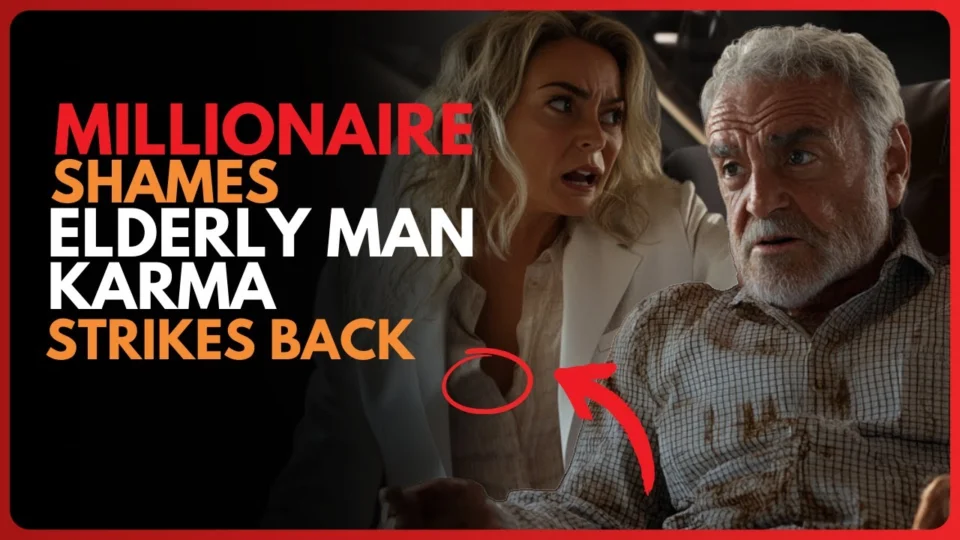 Vídeo: Wealthy Woman Humiliated Elderly Man on the Plane… But 6 Months Later, She Was Publicly Exposed and Shamed!