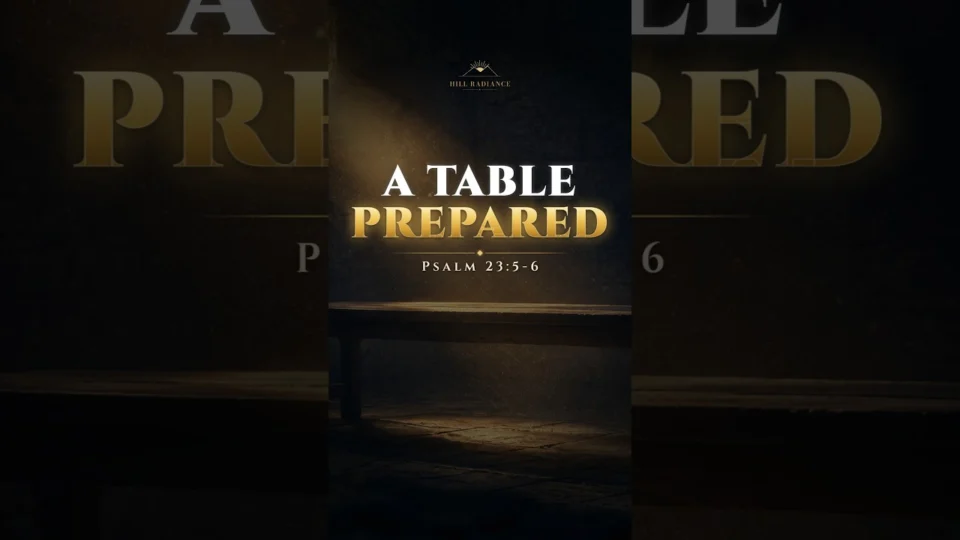 Vídeo: A Table Prepared: Psalm 23:5 in Hebrew #Shorts