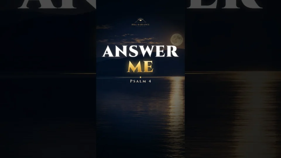 Vídeo: Psalm 4:1 in Hebrew: A Prayer Called Out at Night #Shorts