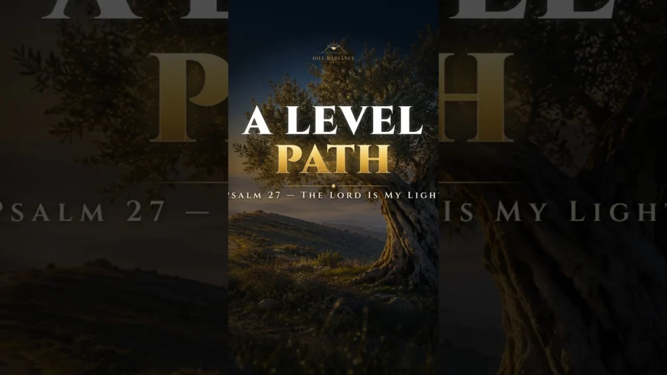 Vídeo: Lead Me on a Level Path: Psalm 27:11 in Hebrew #Shorts