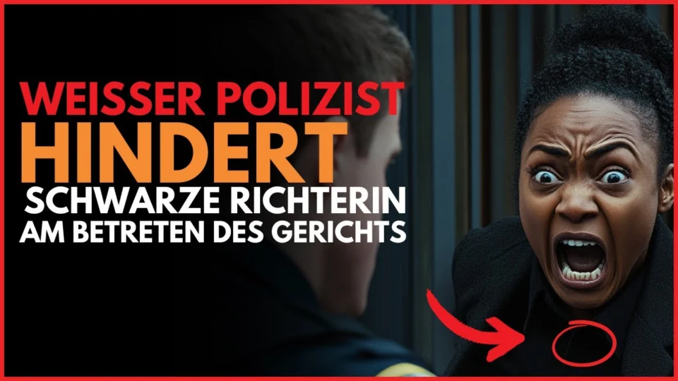Vídeo: Schwarze Richterin vom Polizisten am Betreten des Gerichts gehindert: Ihre Reaktion ändert alles