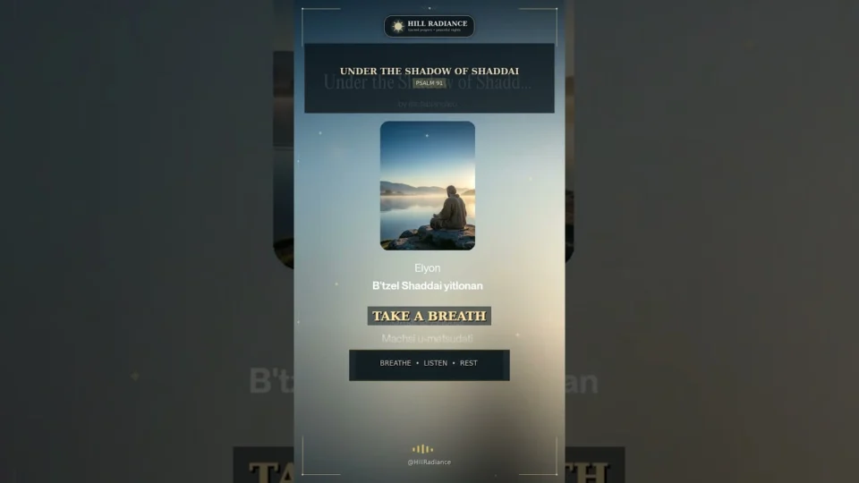Vídeo: Need Peace Tonight? Pray Psalm 91 With Me