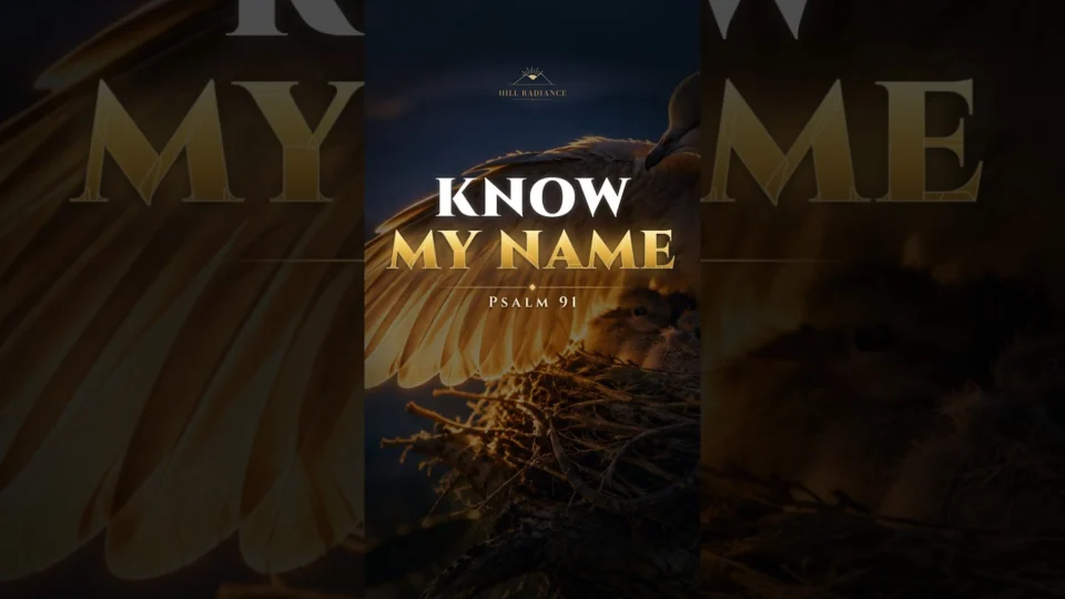 Vídeo: Psalm 91:14 in Hebrew: Set on High, Known by Name #Shorts